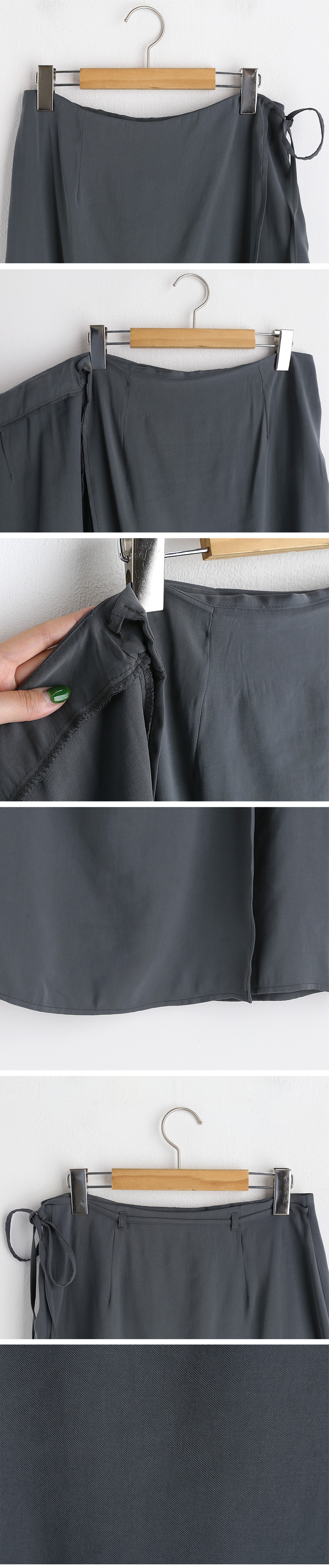 ソフトポケットフィットシャツ&ラップスカートSET・全2色 | DHOLIC | 詳細画像11