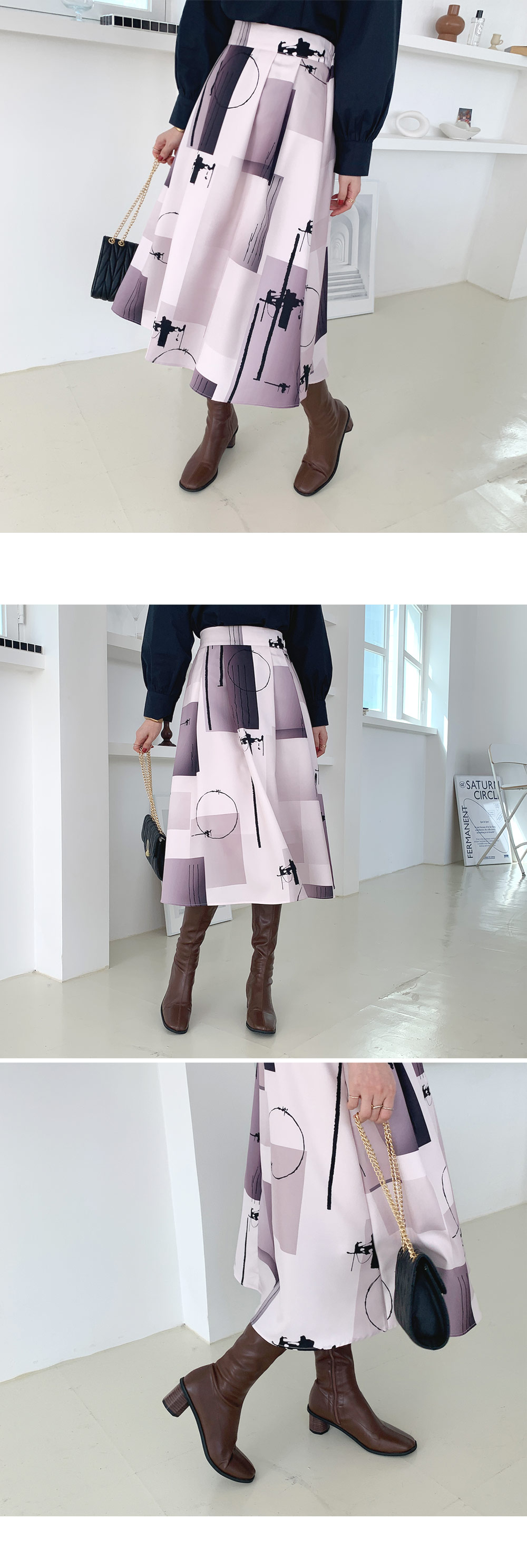 パターンAラインスカート・全2色 | DHOLIC PLUS | 詳細画像2