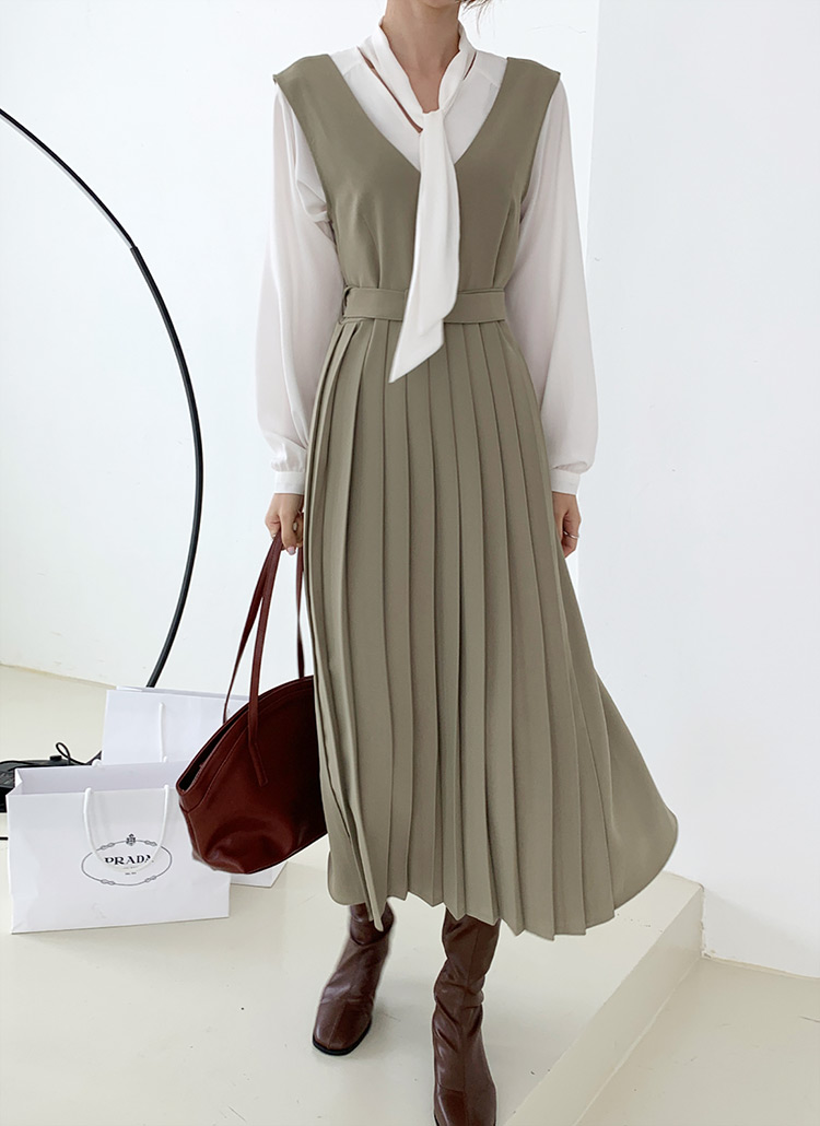 ベルト付setプリーツvネックスリーブレスノースリーブロングワンピース春秋冬 ワンピース ロング Dholic Ladies ディーホリックレディース ファッション総合通販 Dholic ベルト付setプリーツvネックスリーブレスノースリーブロングワンピース春秋冬 ワンピース ロング Dholic Ladies ディーホリックレディース ファッション総合通販 Dholic