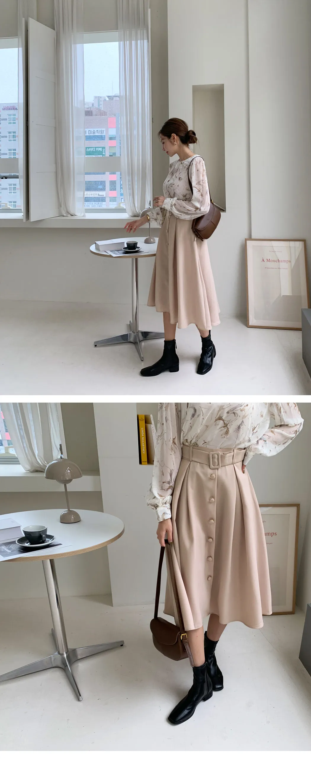 ベルト付ボタンディテールスカート・全3色 | DHOLIC PLUS | 詳細画像12