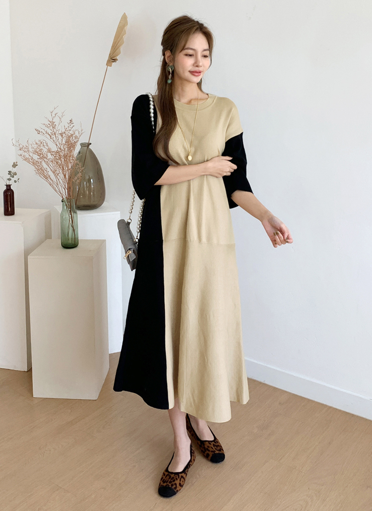 ラウンドネック配色コントラストニットフレアロングワンピース春秋冬 ワンピース ロング Dholic Ladies ディーホリックレディース ファッション総合通販 Dholic ラウンドネック配色コントラストニットフレアロングワンピース春秋冬 ワンピース ロング Dholic Ladies ディーホリックレディース ファッション総合通販 Dholic