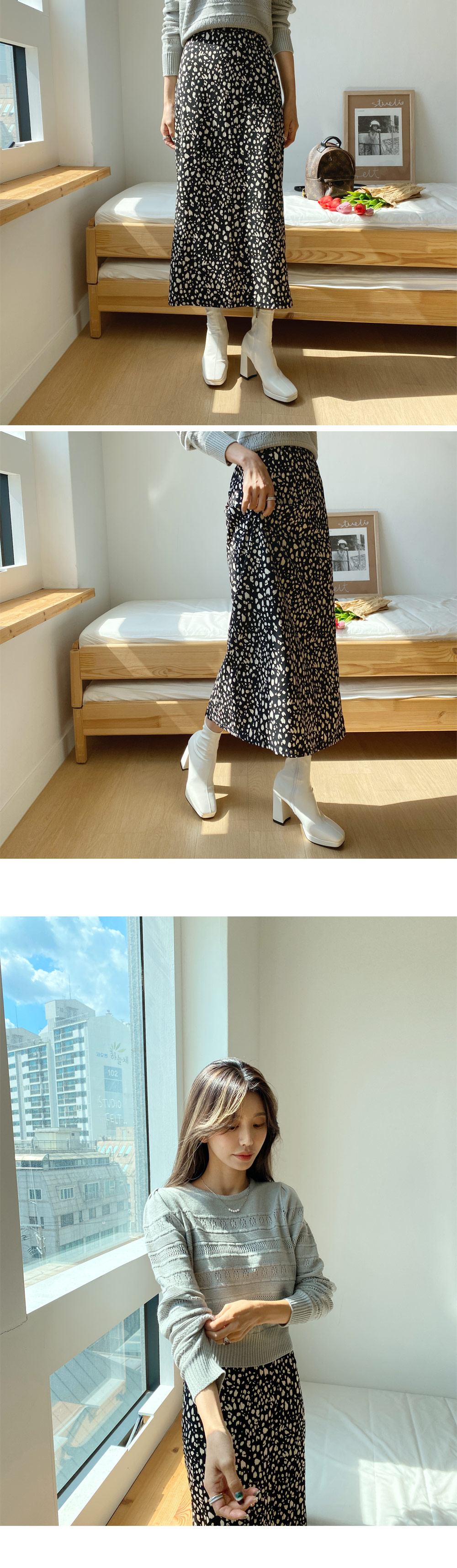 レオパードHラインスカート・全3色 | DHOLIC | 詳細画像10