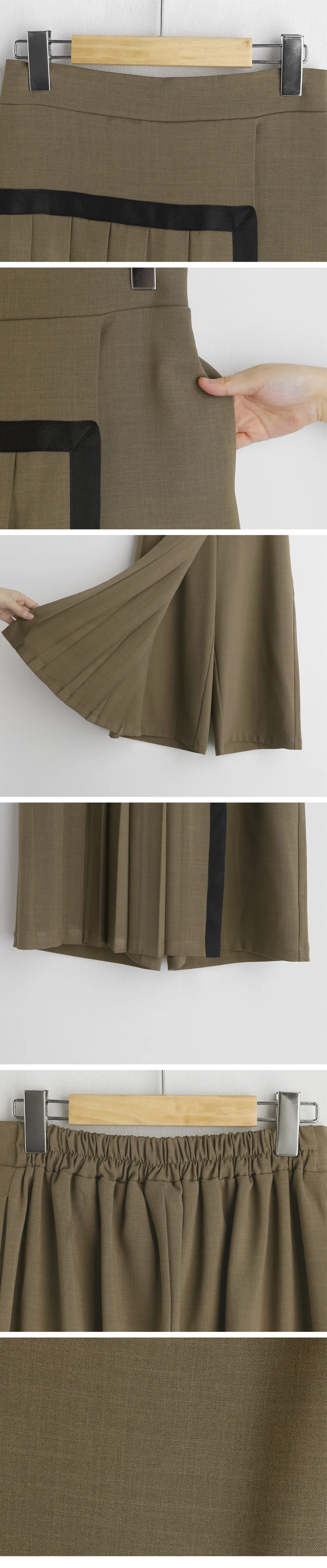 プリーツラップ調スカートパンツ・全2色 | DHOLIC PLUS | 詳細画像14