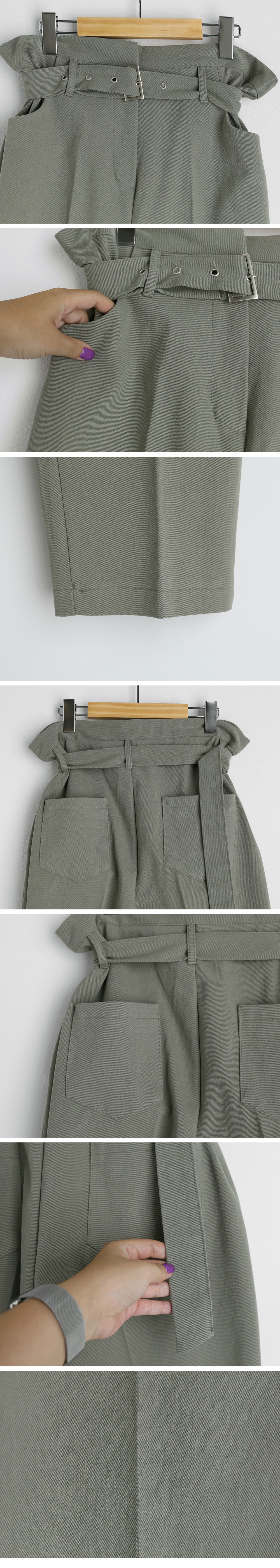 ストラップクロップドジャケット&ベルト付ポケットワイドパンツSET・全3色 | DHOLIC PLUS | 詳細画像18