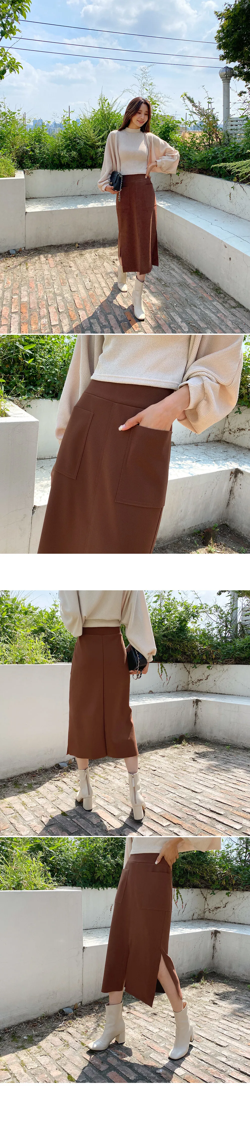 ポケットIラインスカート・全6色 | DHOLIC | 詳細画像2