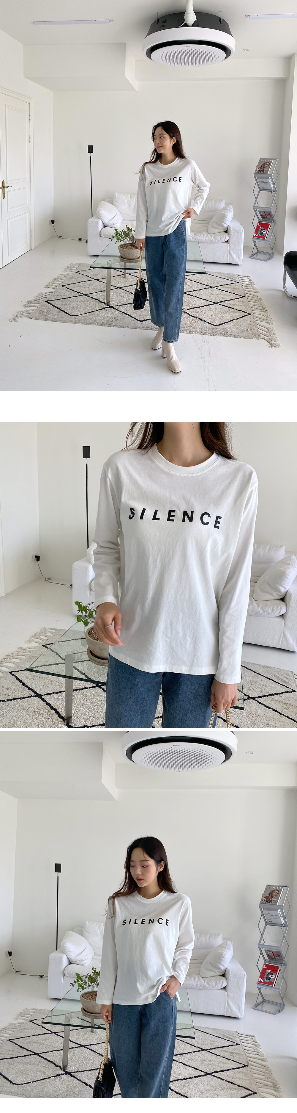 SILENCEレタリング長袖Tシャツ・全4色 | DHOLIC | 詳細画像16