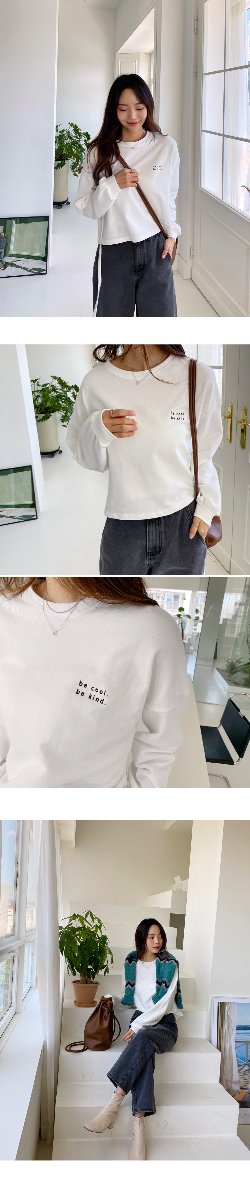 刺繍レタリングリボンクロップドTシャツ・全3色 | DHOLIC | 詳細画像2