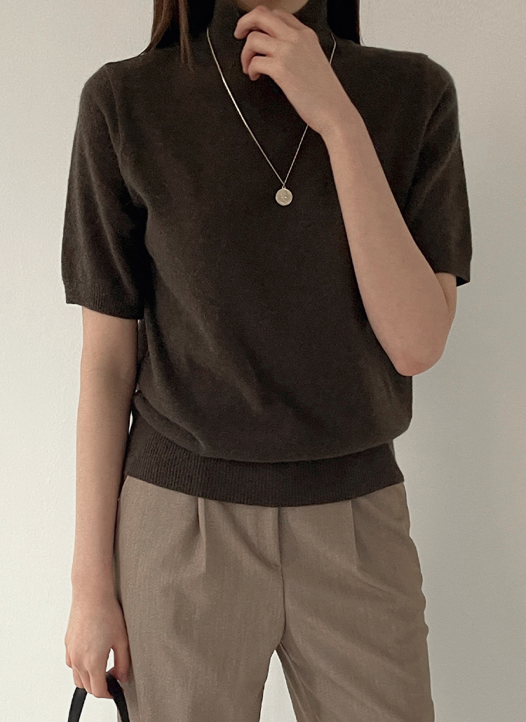 ハイネックウール混半袖ニット P ニット カーディガン ニット レディースファッション通販 Dholic ディーホリック ハイネックウール混半袖ニット P ニット カーディガン ニット レディースファッション通販 Dholic ディーホリック