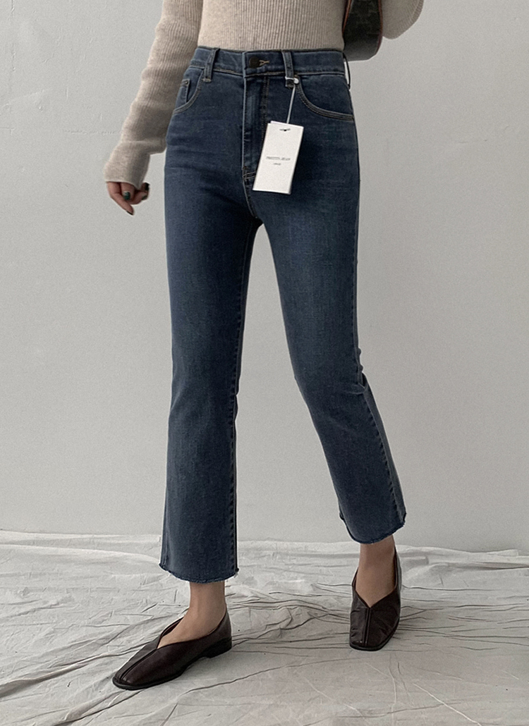 ウエストゴムセミフレアデニムパンツ レディースファッション通販 Dholic 公式