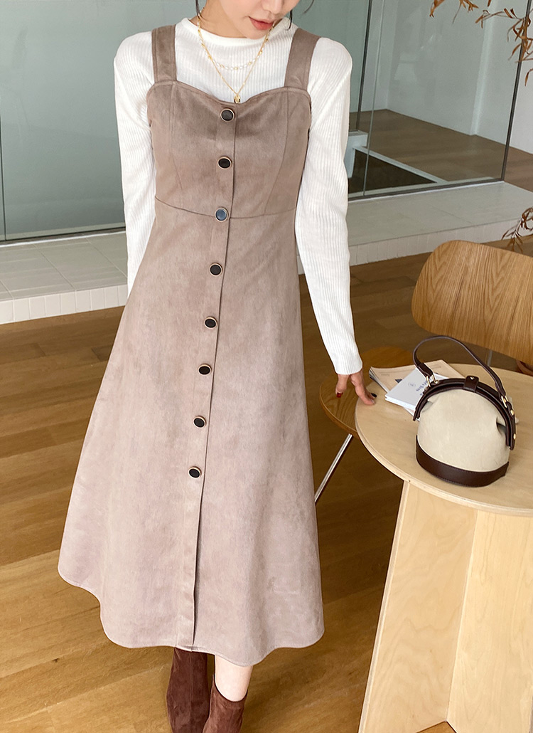 スエード調ノースリーブスリーブレスフレアフェイクボタンビスチェワンピース春夏秋冬 ワンピース ロング Dholic Ladies ディーホリックレディース ファッション総合通販 Dholic スエード調ノースリーブスリーブレスフレアフェイクボタンビスチェワンピース春夏秋冬 ワンピース ロング Dholic Ladies ディーホリックレディース ファッション総合通販 Dholic