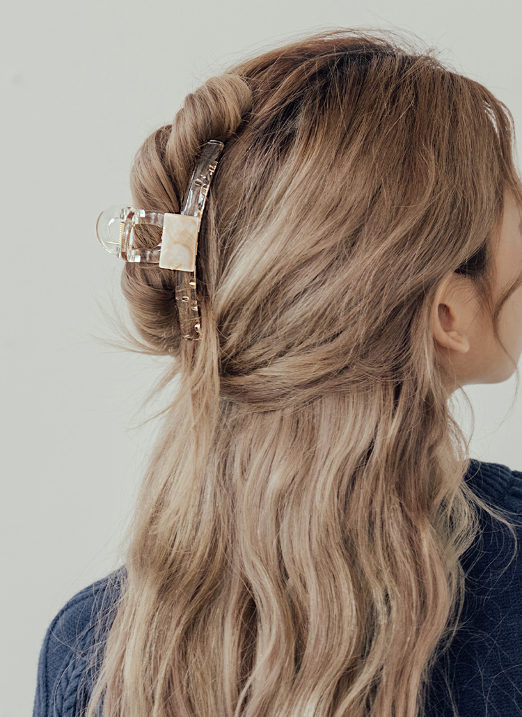 マーブルカラーヘアクリップ | レディースファッション通販 - DHOLIC