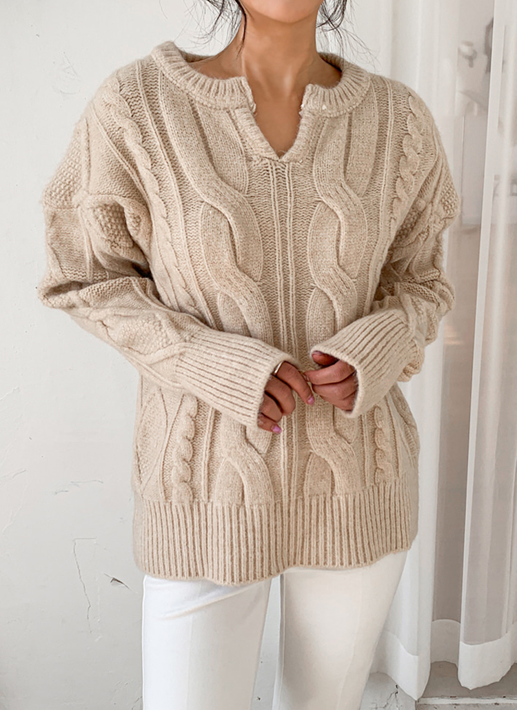 Vネックケーブルニット P ニット カーディガン ニット レディースファッション通販 Dholic ディーホリック Vネックケーブルニット P ニット カーディガン ニット レディースファッション通販 Dholic ディーホリック