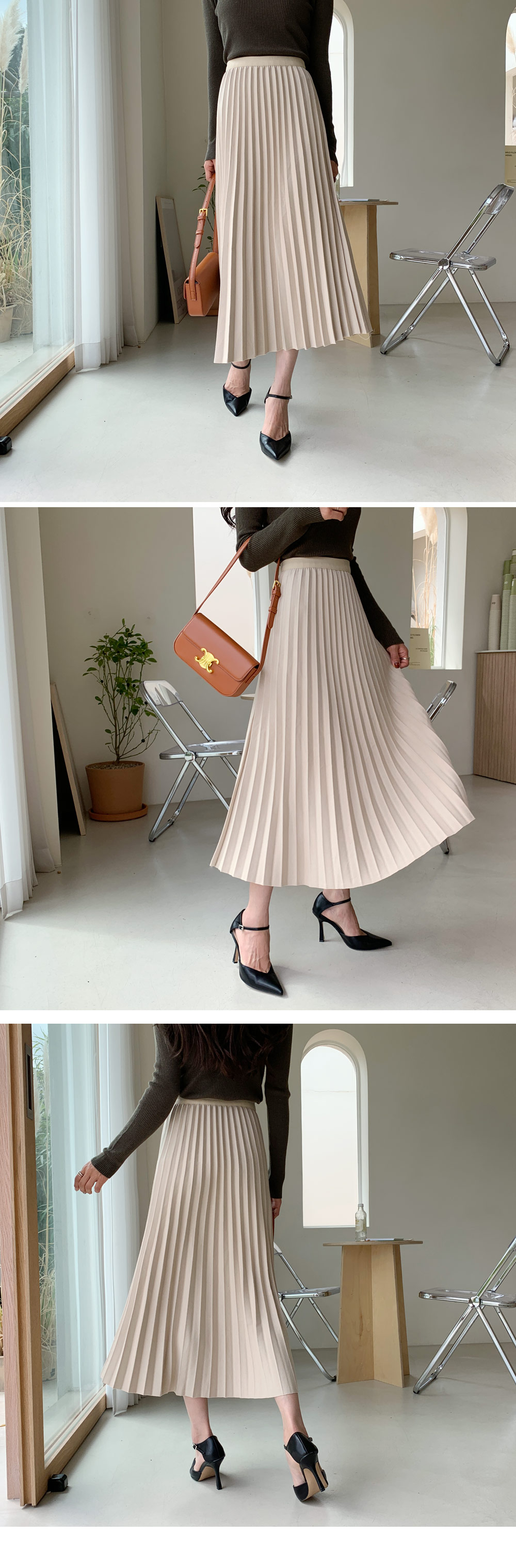 ロングプリーツスカート・p422141