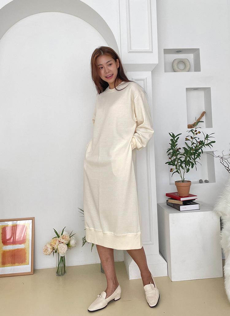 バックスリットスウェットロングワンピース P レディースファッション通販 Dholic 公式