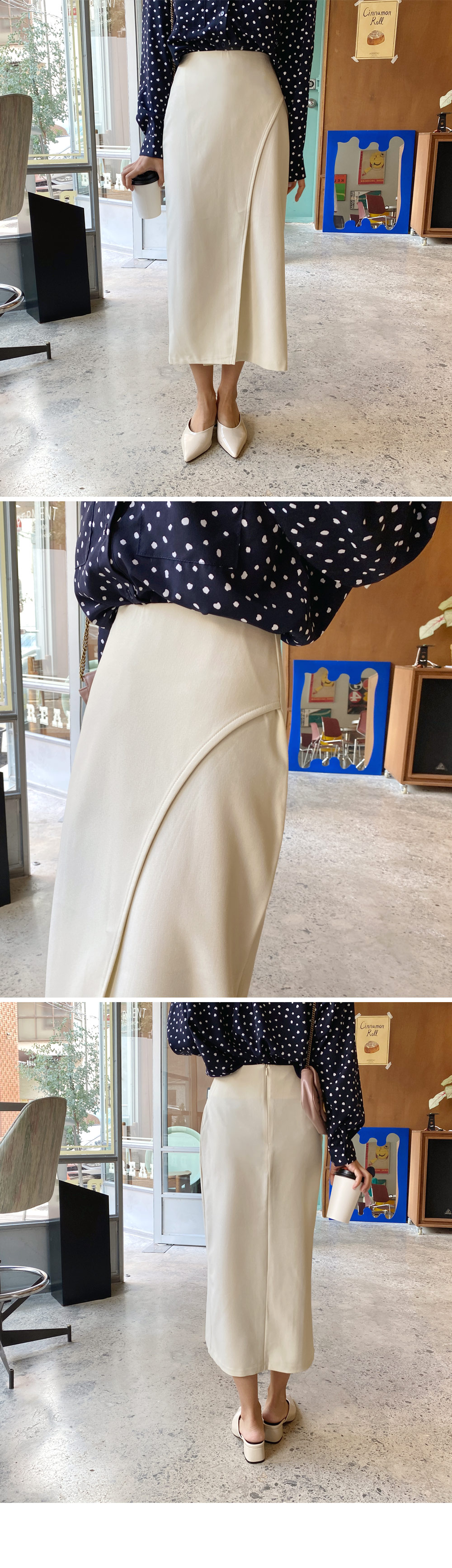 ダイアゴナルIラインスカート・全2色 | DHOLIC | 詳細画像2