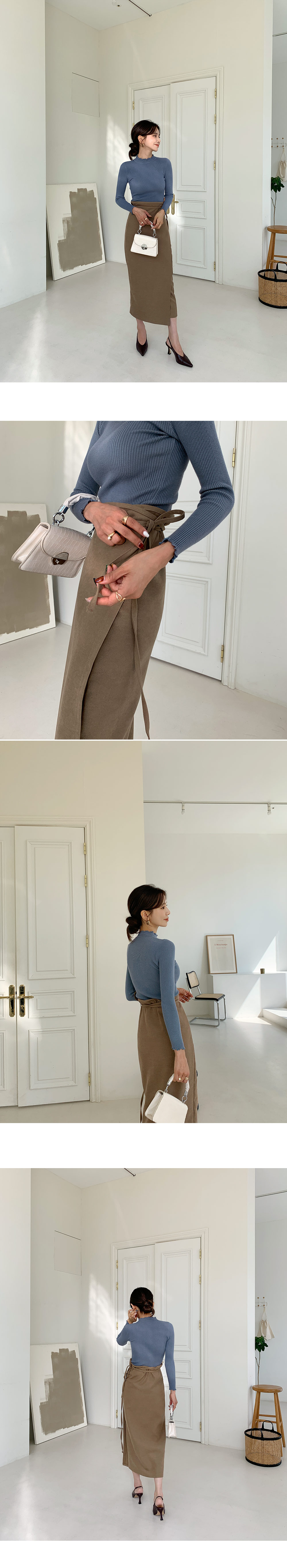 リボンラップスカート・全3色 | DHOLIC | 詳細画像4