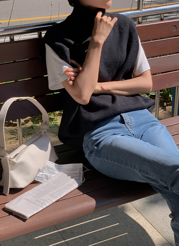 タートルネックニットベスト P2407 ニット カーディガン ニット レディースファッション通販 Dholic ディーホリック