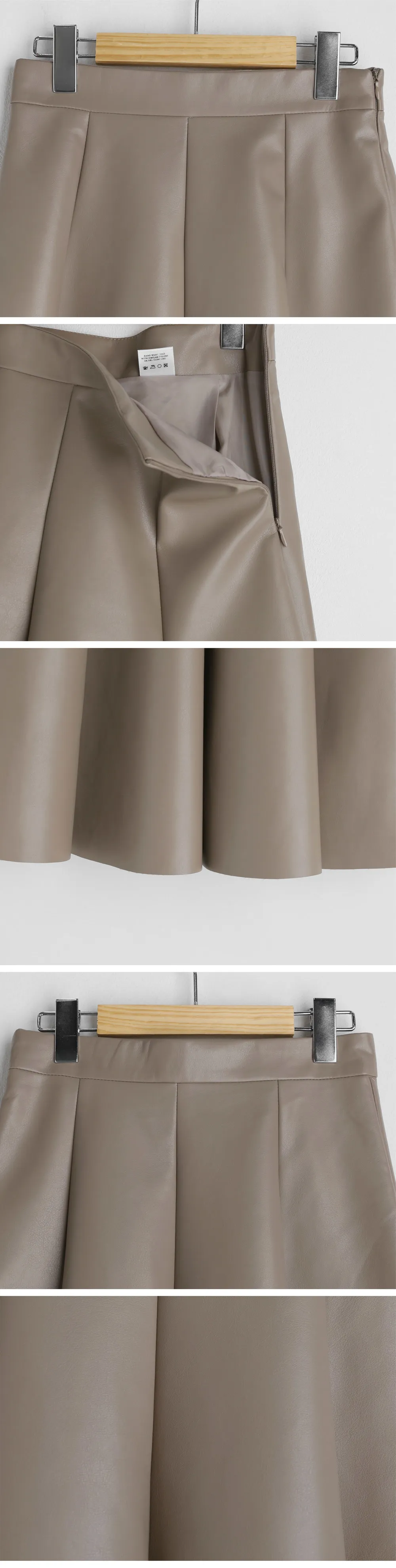 レザー調Aラインスカート・全3色 | DHOLIC PLUS | 詳細画像14