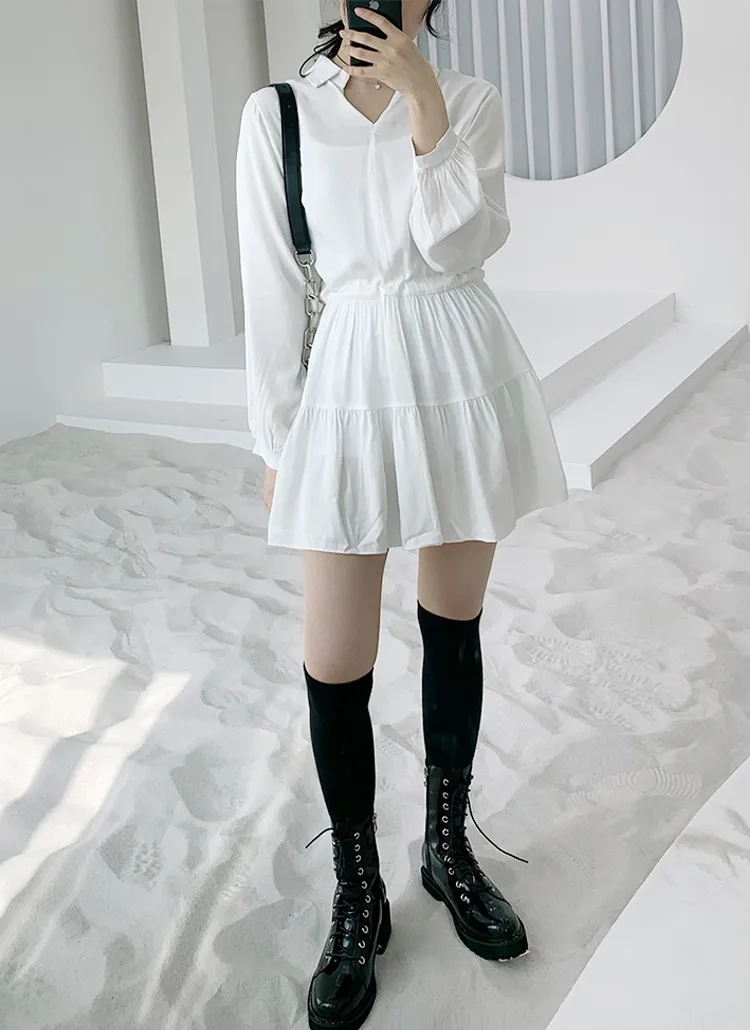 未使用 定価5.9万 Drawer ドゥロワー モクロディフリルワンピース F  