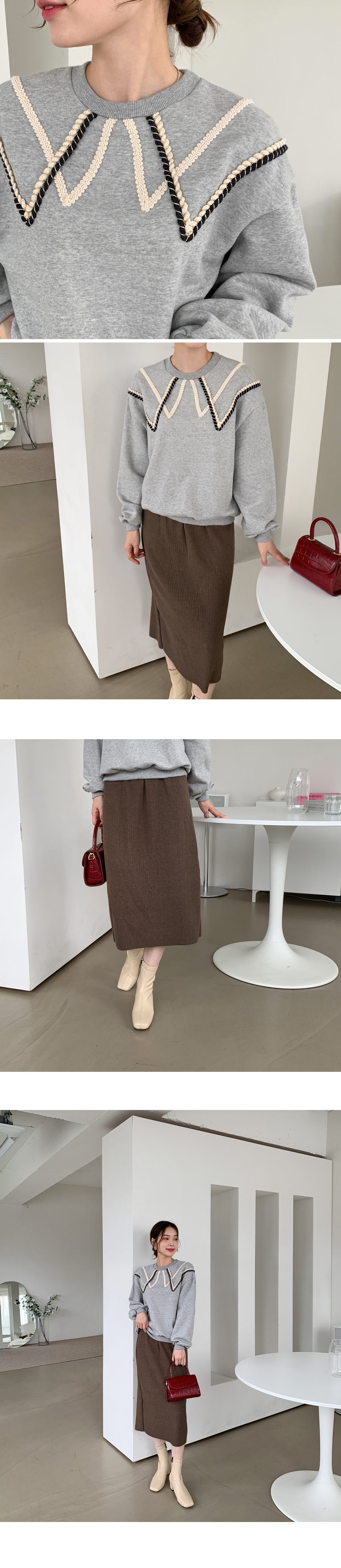 リブニットIラインスカート・全3色 | DHOLIC PLUS | 詳細画像9