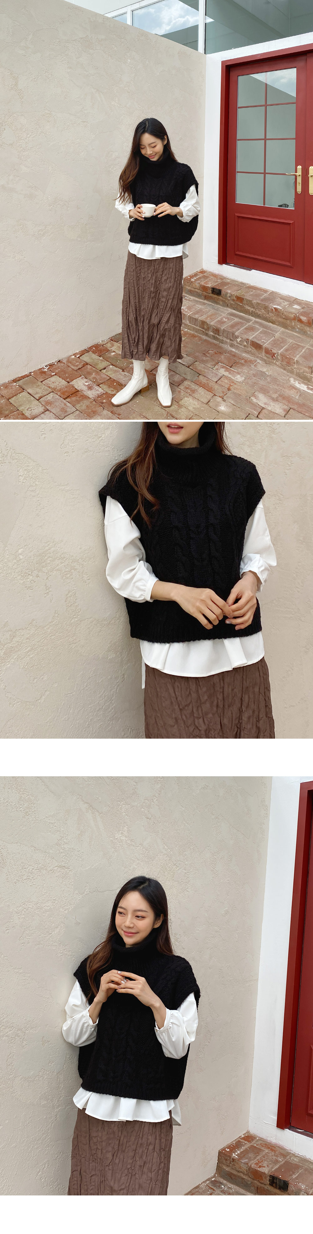 ハイネックニットベスト・全5色 | レディースファッション通販 - DHOLIC