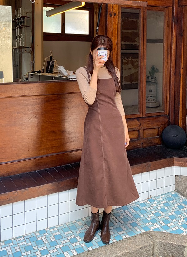 SIYU シユ ワンピース トップス レディース Midi dresses Dark brown