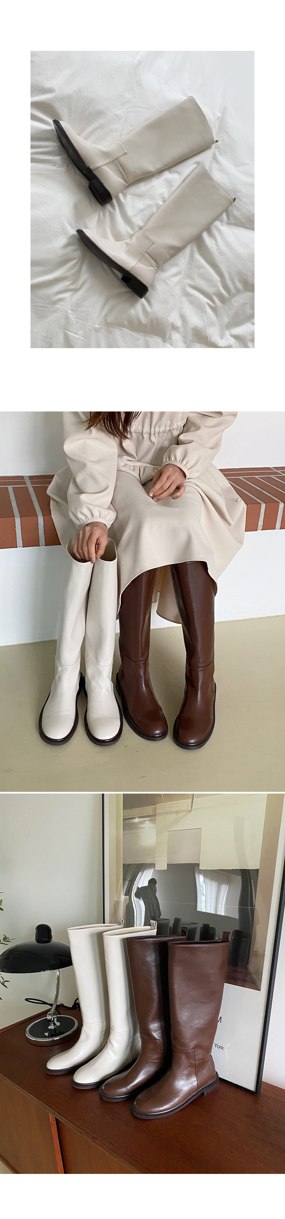 ラウンドトゥロングブーツ・全3色 | DHOLIC | 詳細画像8