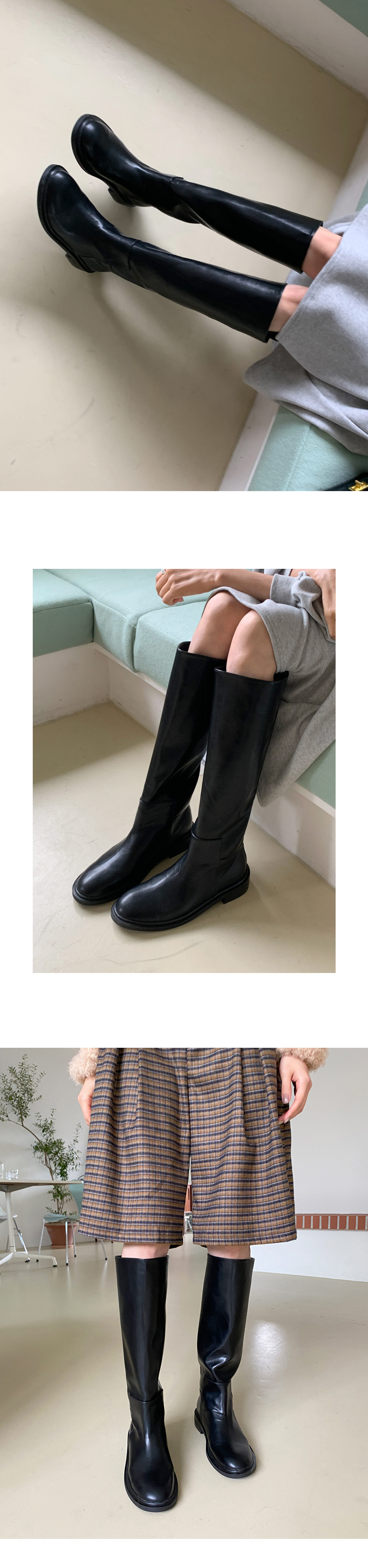 ラウンドトゥロングブーツ・全3色 | DHOLIC | 詳細画像17