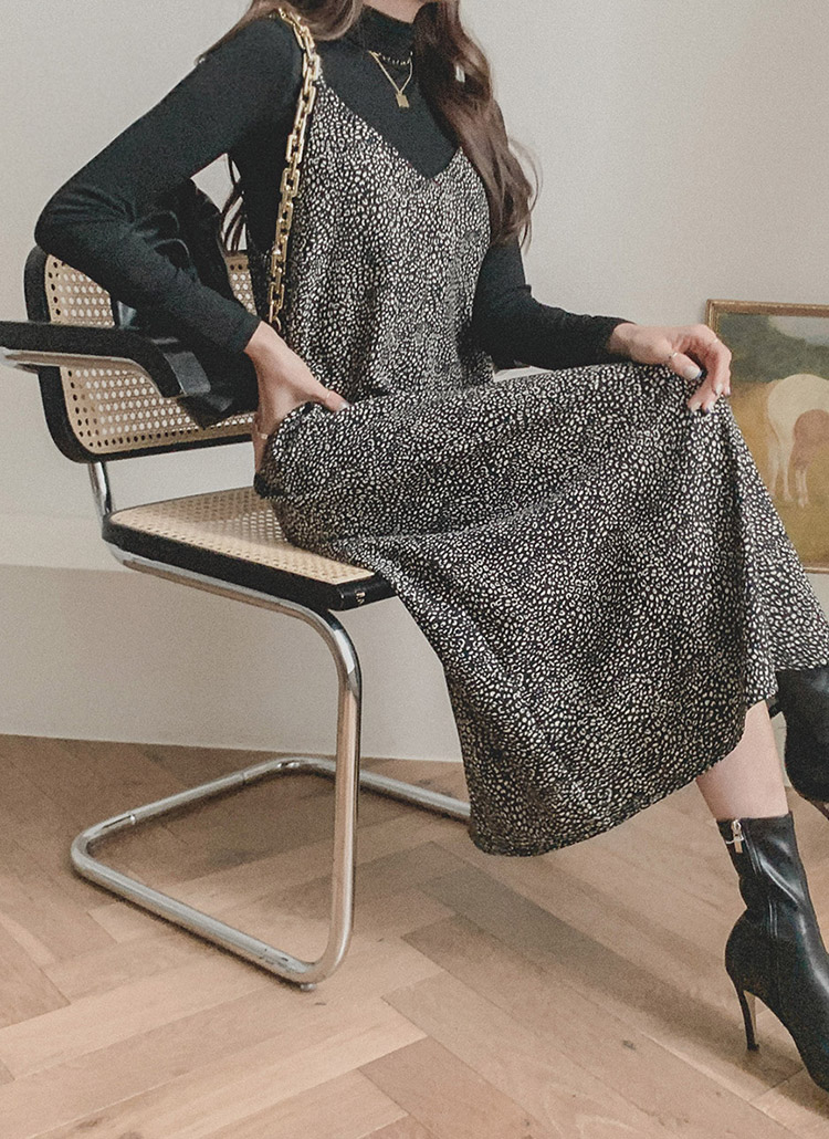 レオパード柄スリーブレスワンピースヒョウ柄春夏秋冬 ワンピース ロングワンピース Rielar リエラ ファッション総合通販 Dholic