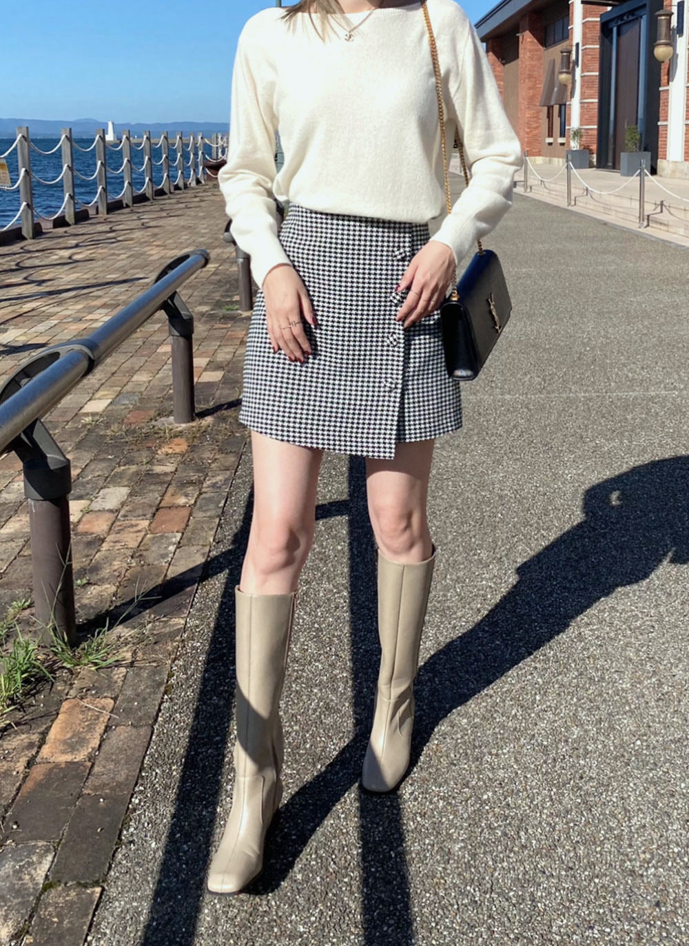 千鳥格子柄ミニスカート | レディースファッション通販 - DHOLIC