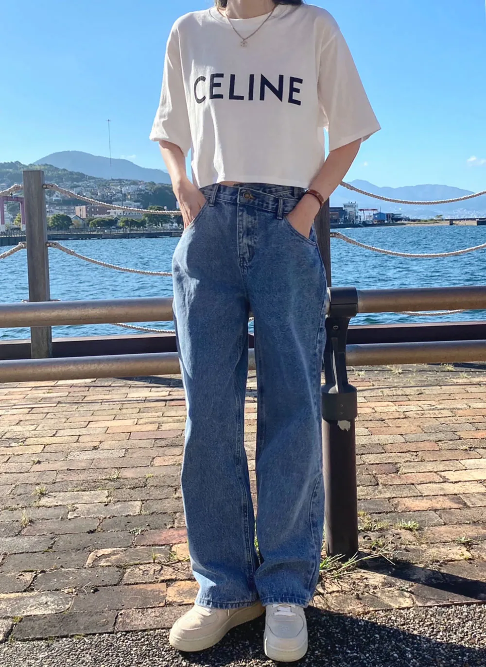 ウエストデザインデニムパンツ | レディースファッション通販 - DHOLIC