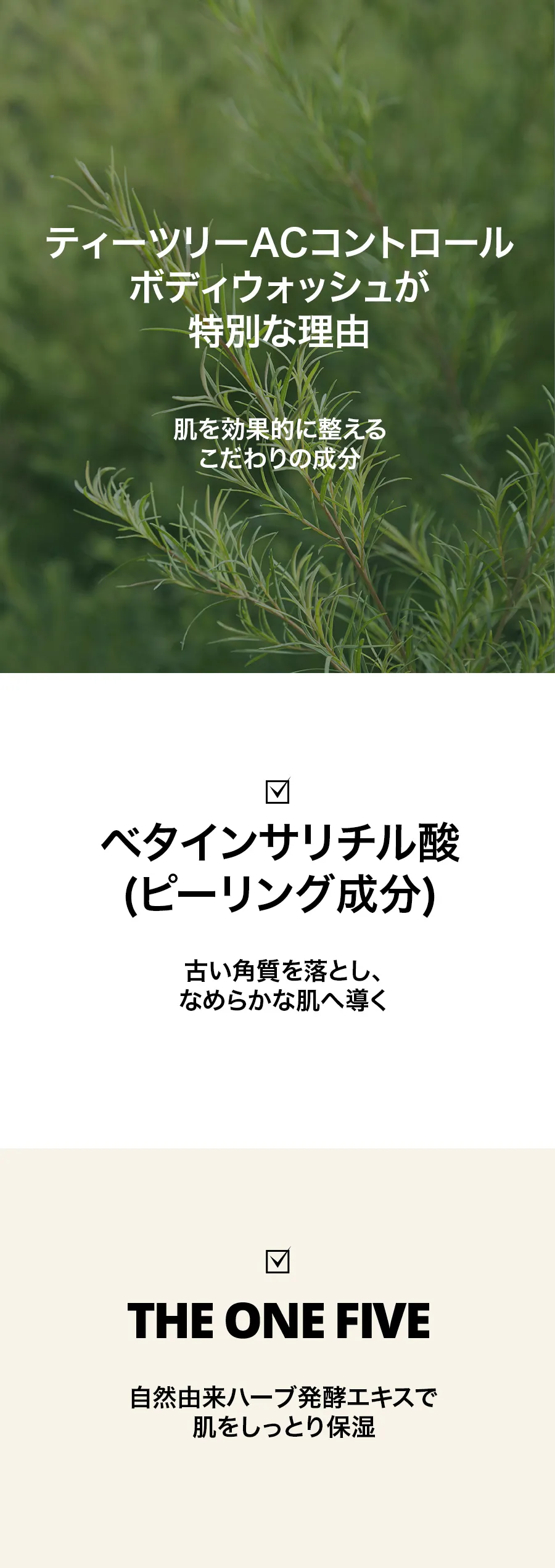 [ボナジュール] ティーツリーACコントロールボディウォッシュ | 詳細画像5