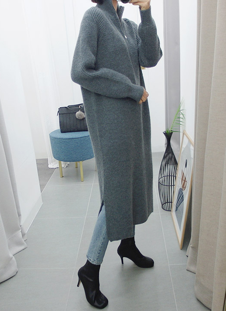 リブハイネックhラインハーフジップアップニットワンピース春秋冬 ワンピース ロングワンピース Gaenso ゲンソ ファッション総合通販 Dholic リブハイネックhラインハーフジップアップニットワンピース春秋冬 ワンピース ロングワンピース Gaenso ゲンソ ファッション総合通販 Dholic