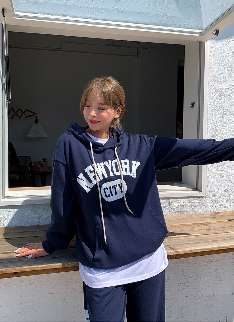 NEWYORKロゴルーズパーカー | レディースファッション通販 - DHOLIC