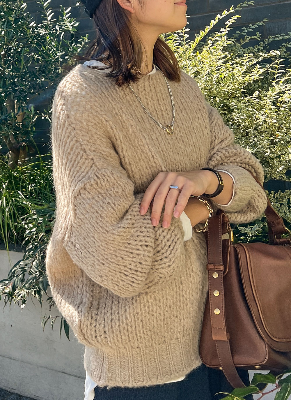 ざっくりベージュニット | レディースファッション通販 - DHOLIC