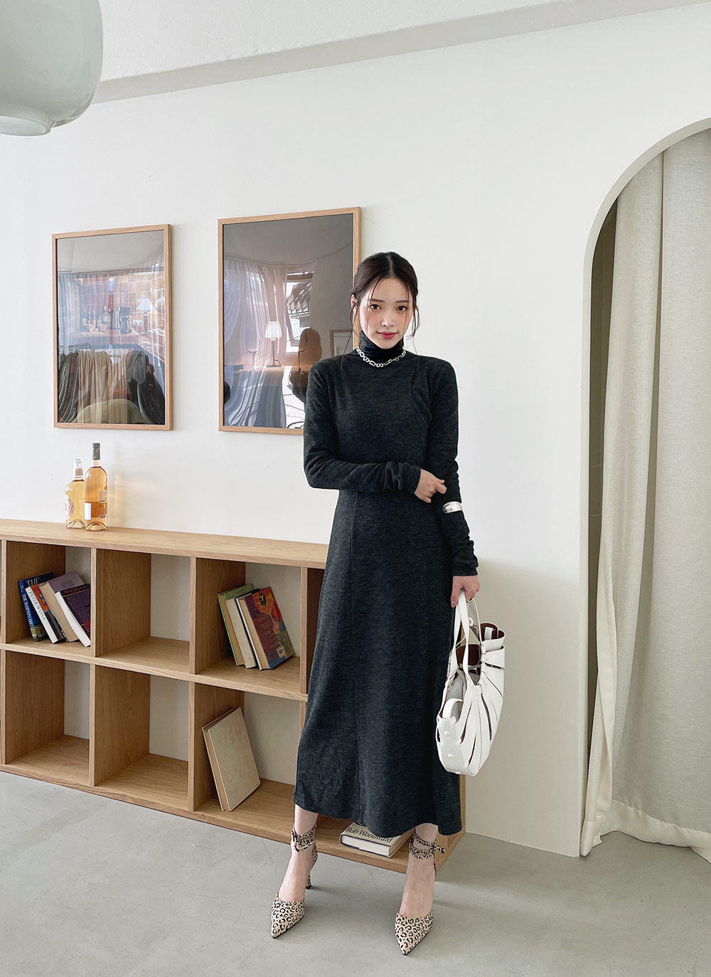 フィンガーホールレイヤードワンピース・全2色 | レディース