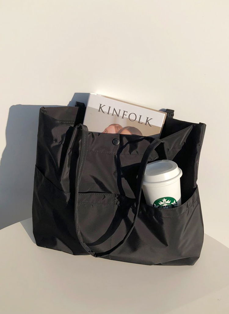 ナイロンブレンドツイルトートバッグ | レディースファッション通販