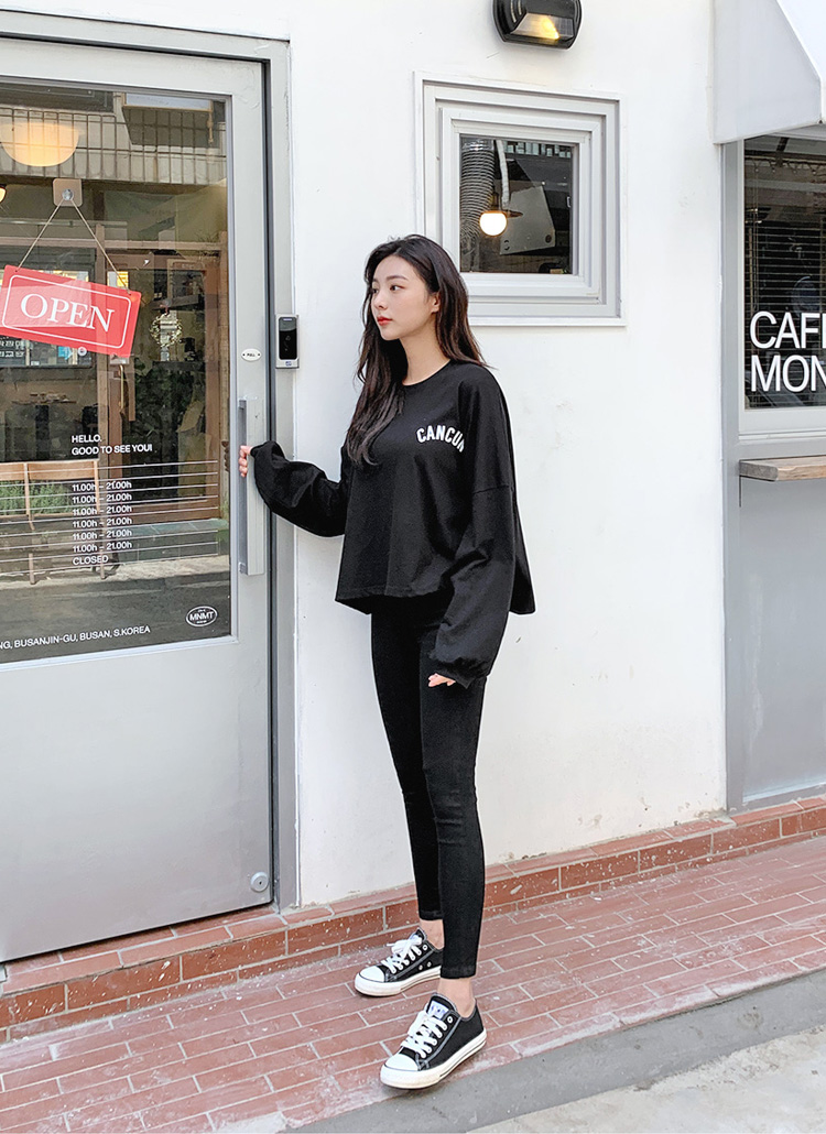 ツーボタンステッチスキニーデニムパンツ | レディースファッション