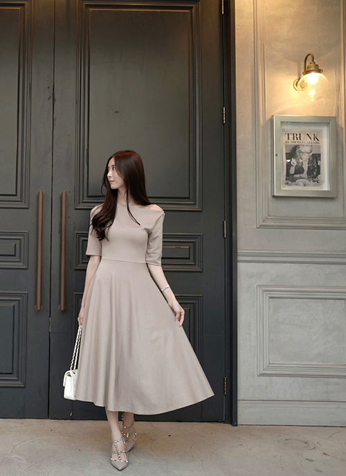 フレアスカートワンピース レディースファッション通販 Dholic