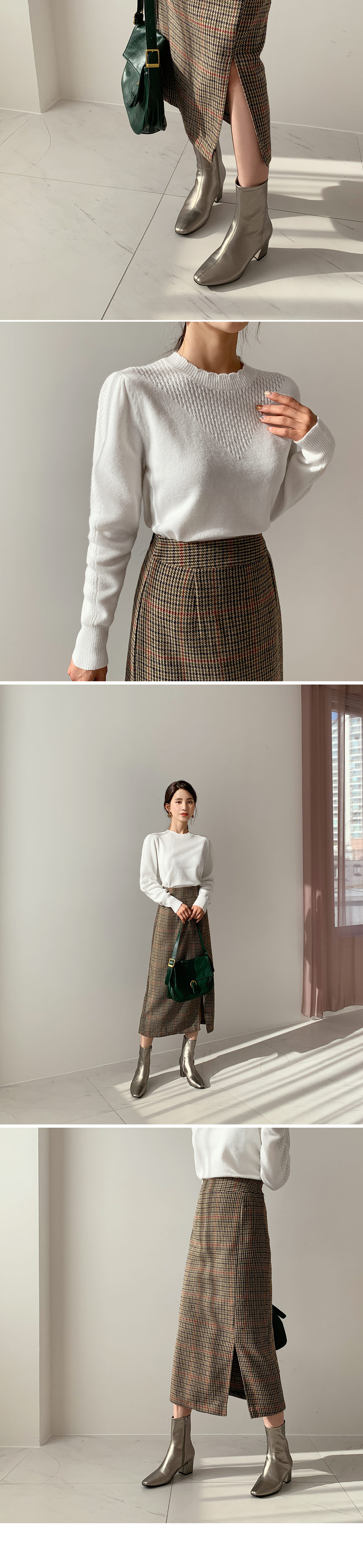 チェックHラインスカート・全2色 | DHOLIC | 詳細画像9