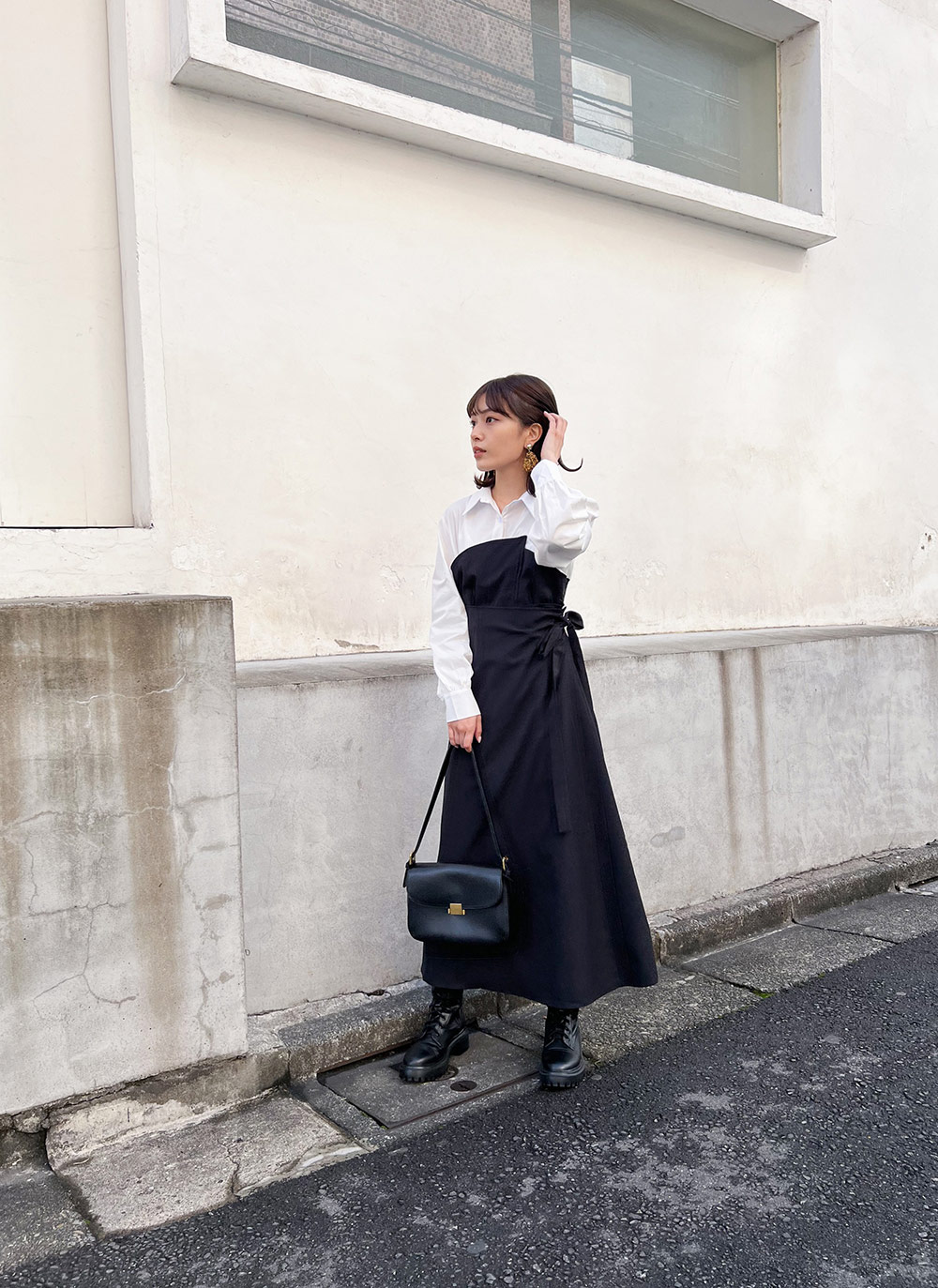 ドッキング切り替えワンピース | レディースファッション通販 - DHOLIC