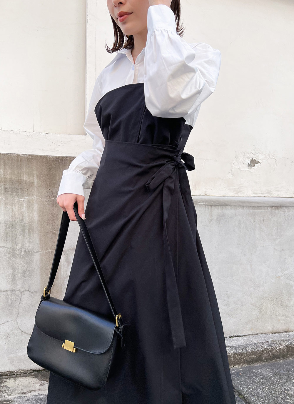 ドッキング切り替えワンピース | レディースファッション通販 - DHOLIC