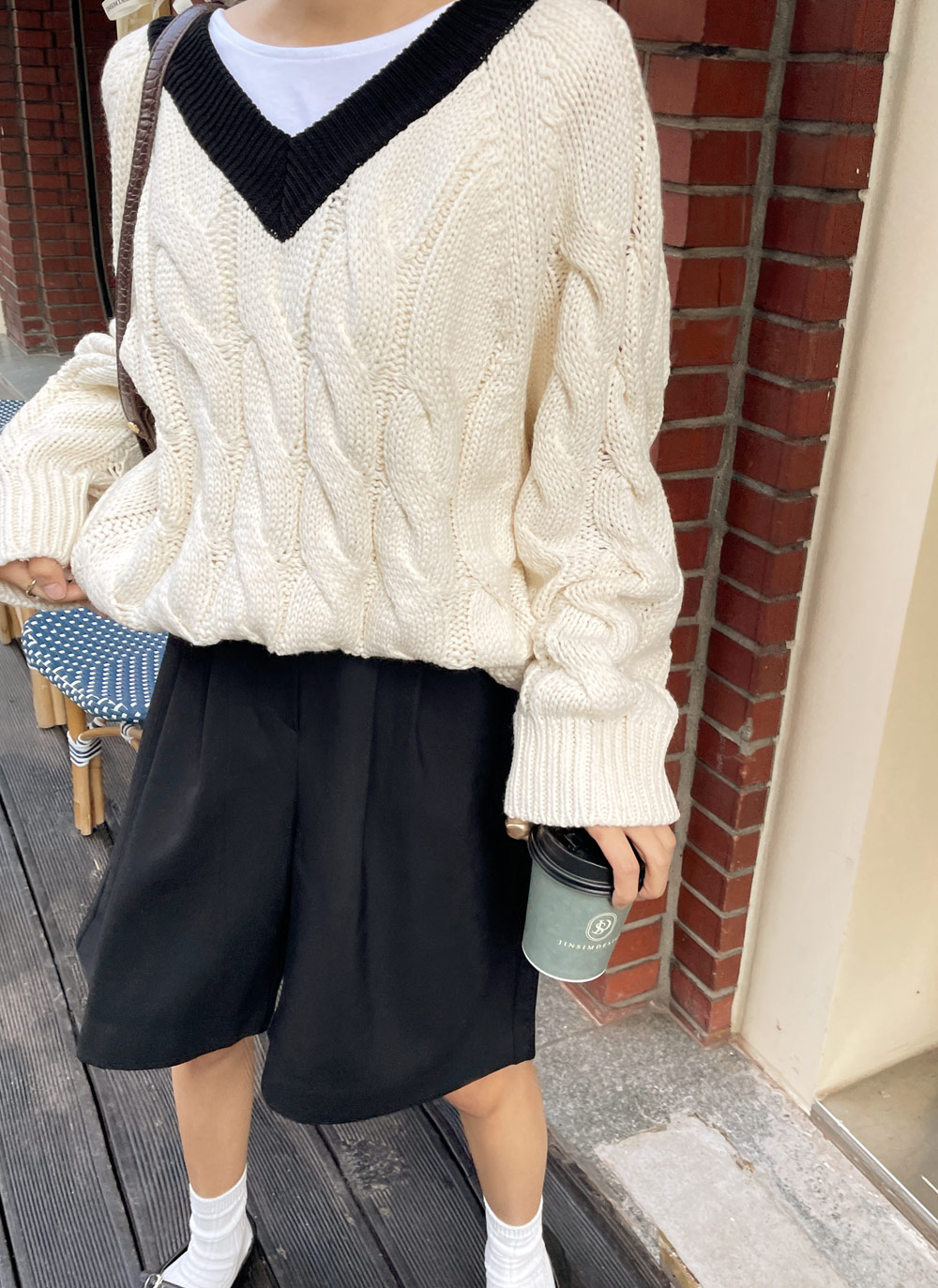 裏起毛タックハーフパンツ・全2色 | DHOLIC | 詳細画像8