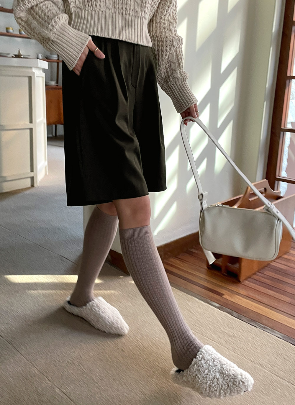 裏起毛タックハーフパンツ・全2色 | DHOLIC | 詳細画像17