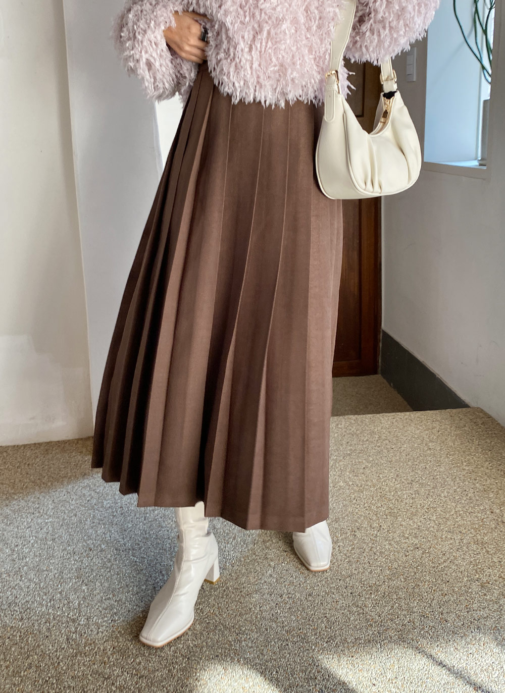 起毛ロングプリーツスカート・全3色 | レディースファッション 起毛ロングプリーツスカート・全3色 | レディースファッション