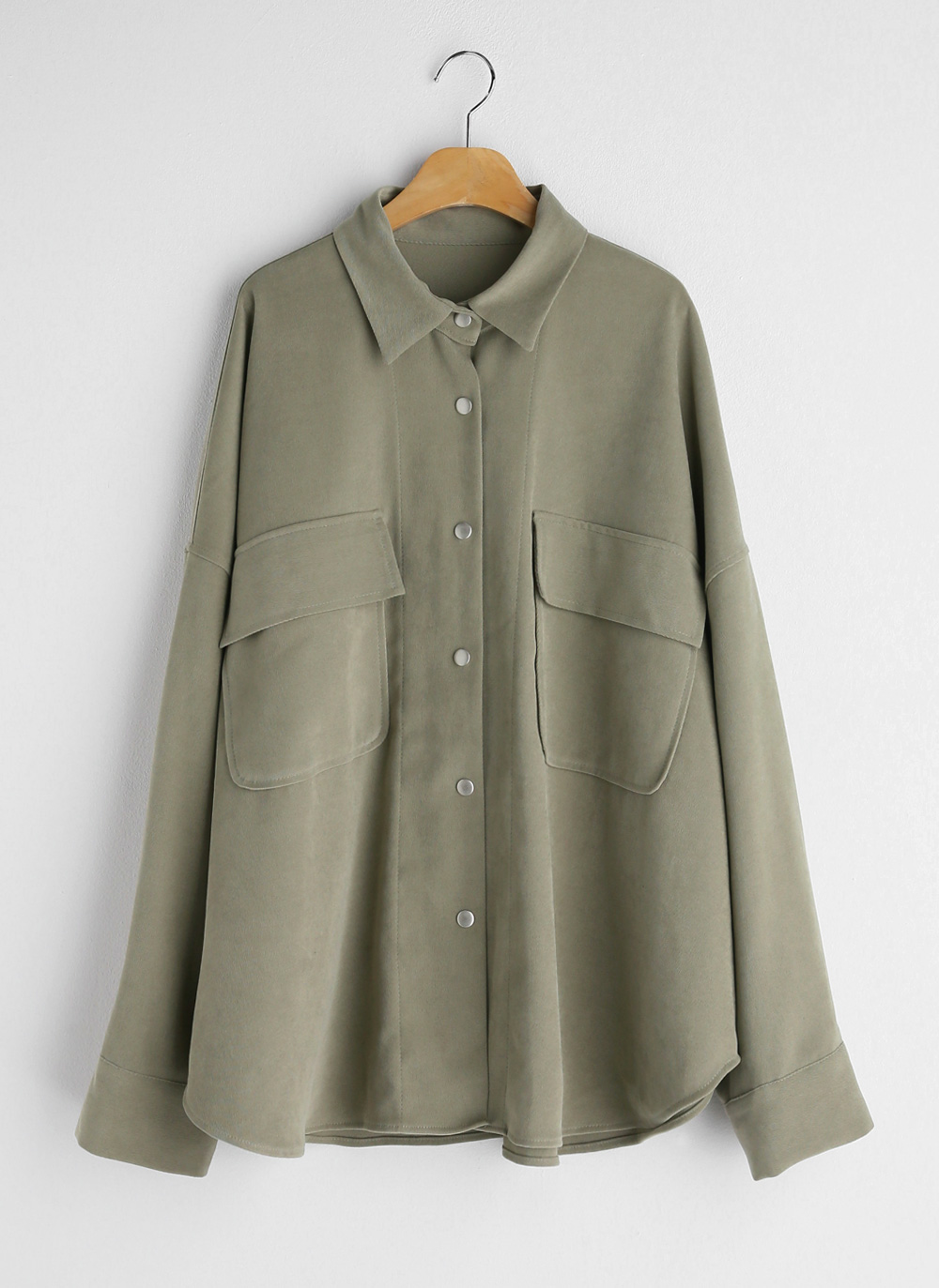 ポケットオーバーフィットシャツ&ハイウエストストレートスラックスSET・全3色 | DHOLIC | 詳細画像22