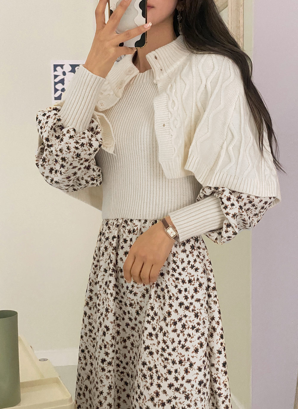 ください】 Apuweiser-riche - 新品✧♡アプ♡ ファー付フレアケープ