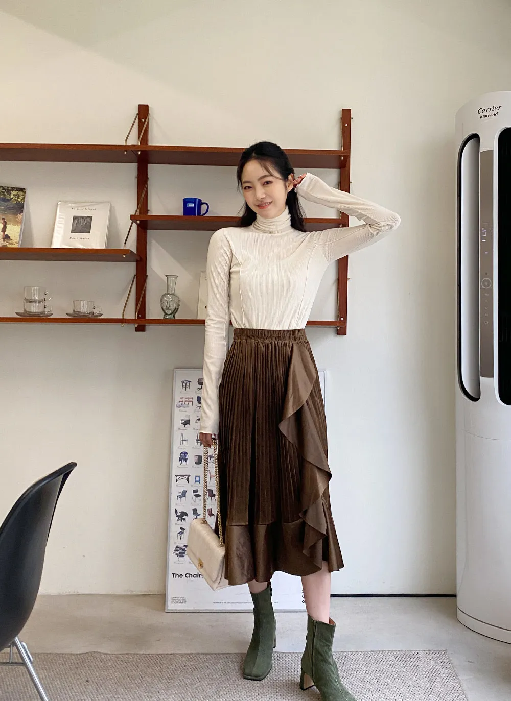 ベロアタートルネックTシャツ・全4色 | レディースファッション通販  