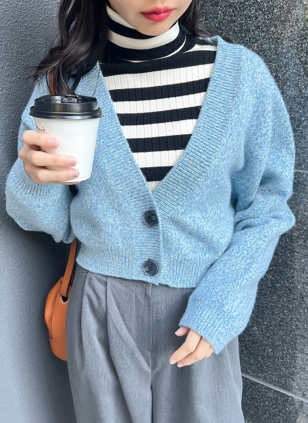 ボーダータートルネックニット | レディースファッション通販 - DHOLIC