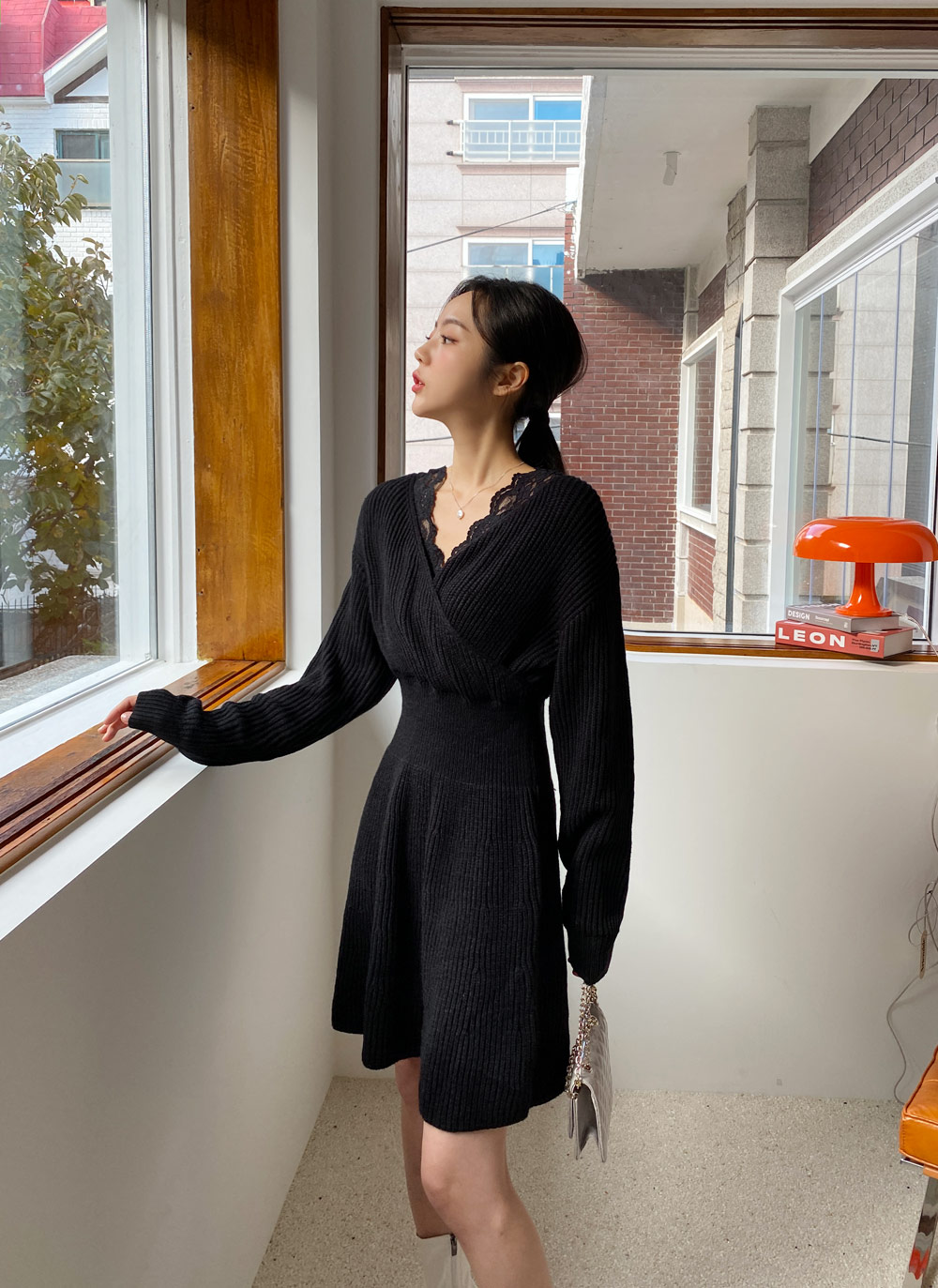 カシュクールニットワンピース・全2色 | レディースファッション通販